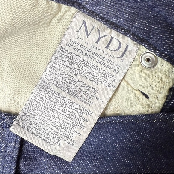 Women’s NYDJ Sheri Slim Jeans Lift+Tuck Technology Size 00 in Endless Blue - Picture 7 of 11